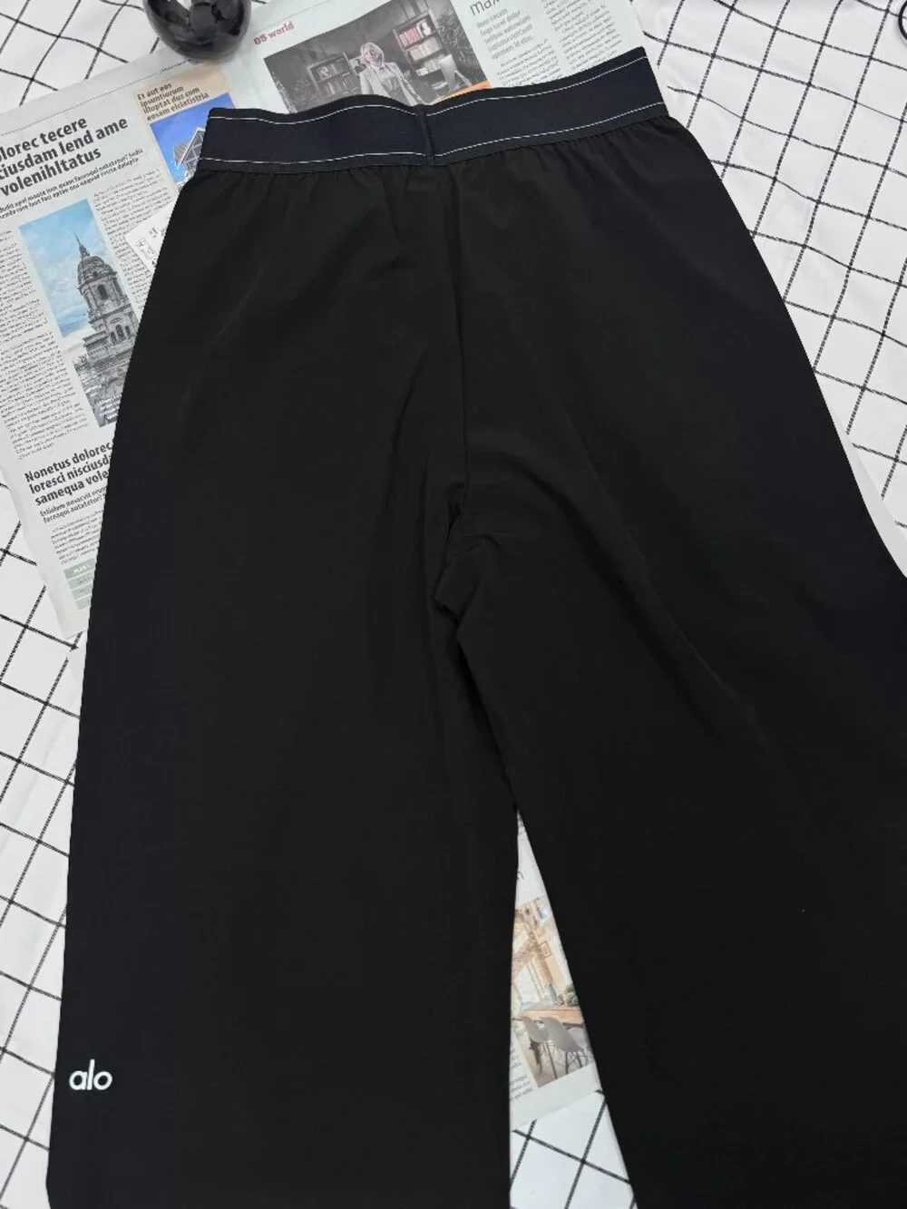 💕ALO Black Casual/Straight Leg Suit Up Trouser（Regular 30”inch）NWT